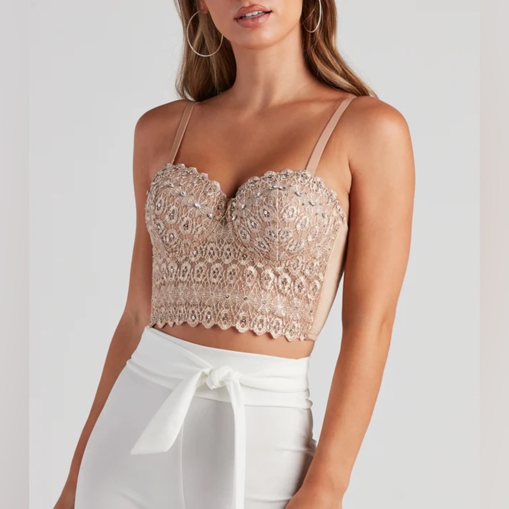 Windsor Reigning Lace Bustier Top